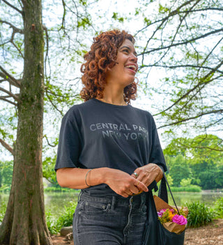 Central Park Monochrome Black Unisex T-Shirt