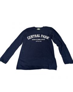 Central Park Official Long Sleeve Kids Tee - Navy