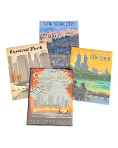 These Central Park themed magnets feature Anderson Design Group's illustrations. Available in four designs, choose one or all of them. Dimensions: 3.5" x 2.5"