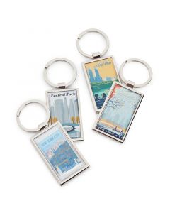 Take Central Park everywhere you go with these elegant keychains that measures 1.5" x 3.5". Four Central Park scenes with a silver border.