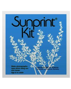 With Sunprint Kits, you can make photographic type prints using just sun and water. Each individual packet contains 12 4" x 4" sheets and an acrylic overlay. Ages 6 to adult.