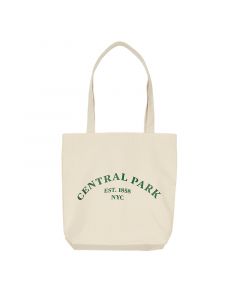 Our iconic Central Park 10 oz. natural canvas tote bag has room for all your essentials in NYC. Measures 13" x 14" x 3". Made in U.S.A.