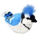 This 5 inch plush is of a Blue Jay, bright blue, white, and black in color, with beaded eyes and a black beak that when squeezed at the belly produces the authentic bird call from the Cornell Lab of Ornithology's wildlife recordings. The species accurate 