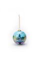 Adapted from photographs taken by the official historian and photographer of Central Park Conservancy, each Bethesda Fountain glass ornament is painstakingly hand-painted from the inside. Given the effort involved in creating these globular ornaments, no 