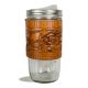 The 24 oz. Central Park Map Travel Mug is etched with a 1909 Rand McNally map of Central Park, and the brown leather sleeve is hand crafted from quality 5/6oz vegetable tanned leather.
