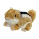 Chip the Chipmunk is a cuddly plush with soft brown fur, a white belly, and black, white, and gray stripes on his back. Chip measures approximately 8