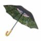 The Central Park Aerial Image Stick Umbrella canopy opens to a generous 48