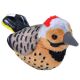 This 5 inch plush Northern Flicker produces the authentic bird call from the Cornell Lab of Ornithology's wildlife recordings. The species accurate markings and details are approved by the Audubon Society.
