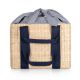 The Parisian Picnic Basket is an insulated, woven Seagrass basket with plenty of room for all of your Central Park picnic essentials thanks to the innovative loose fabric tie closure. It features two sets of carrying straps: long straps for over the shoul