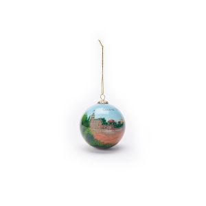 This Central Park glass ornaments is a beautiful and unique work of art, painstakingly hand-painted from the inside showing Belvedere Castle and 