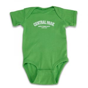 This green onesie features the Official Central Park design- 