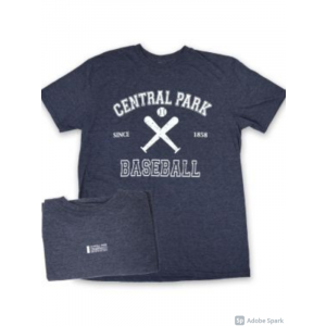 Vintage Central Park Baseball Tee - Denim