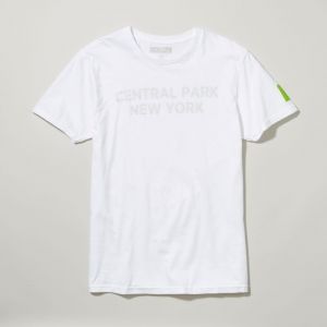 Central Park New York Monochrome White Tee